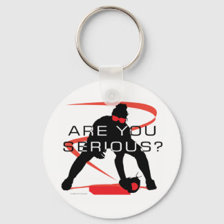 Porte-clés Êtes-vous sérieux Red Fielder Softball