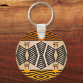 Porte-clés ethnic african tribal patall (Recto)