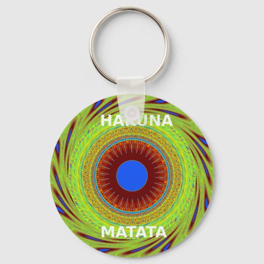 Porte-clés Ethnic Avoir une belle journée et une meilleure nu (Recto)