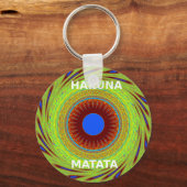 Porte-clés Ethnic Avoir une belle journée et une meilleure nu (Recto)