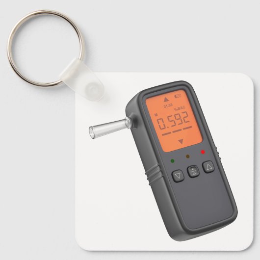 Porte-clés Éthylotest numérique portable (Recto)