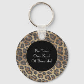 Porte-clés Étincelle animale Brown de léopard (Recto)