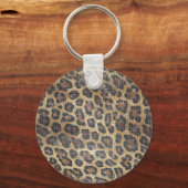 Porte-clés Étincelle animale Brown de léopard (Verso)