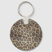 Porte-clés Étincelle animale Brown de léopard (Verso)