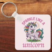 Porte-clés Étincelle comme une licorne (Recto)
