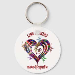 Porte-clés Étincelles de danse de ligne