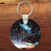 Porte-clés Étincelles de soudage (Recto)