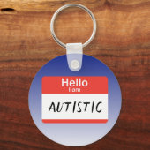 Porte-clés Étiquette Autiste (Recto)