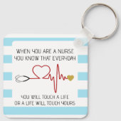 Porte-clés étiquette d'appréciation de l'infirmière (Dos)