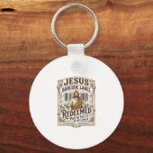 Porte-clés étiquette de code-barres Jésus Rachetée Jésus code (Recto)
