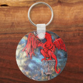 Porte-clés étiquette de sac de golf sur disque (Recto)