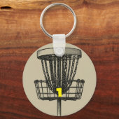 Porte-clés étiquette de sac de golf sur disque (Recto)