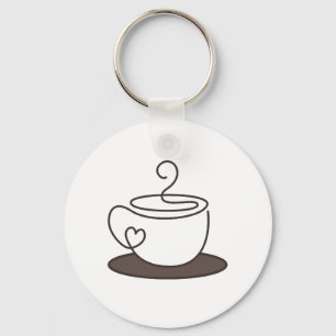 Porte-clés Étiquette de tasse à café