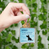 Porte-clés Étiquette d'identification de gardien d'animal (main)