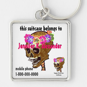 Porte-clés Étiquette d'identification de sac de bagage de