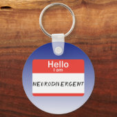 Porte-clés Étiquette Neurodivergent (Recto)