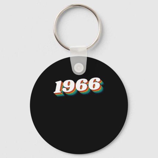 Porte-clés étiquette rétro 1966 (Recto)