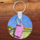 Porte-clés Étiquette Rose (Verso)