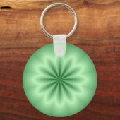 Porte-clés Étoile Abstraite Verte (Recto)