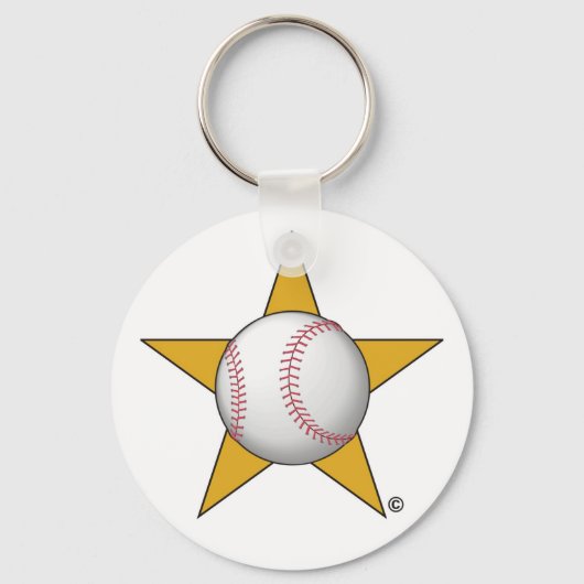 Porte-clés Étoile de baseball (Recto)