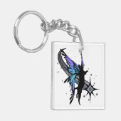 Porte-clés Étoile de chat cosmique (Devant gauche)