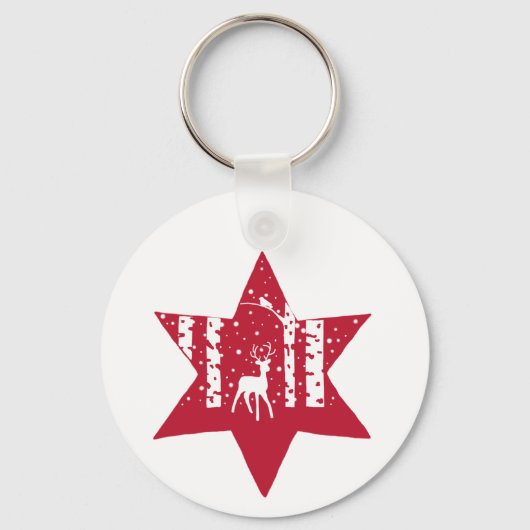 Porte-clés Étoile de Noël (Recto)