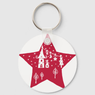 Porte-clés Étoile de Noël