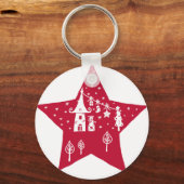 Porte-clés Étoile de Noël (Recto)