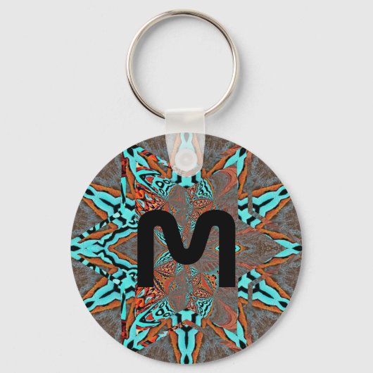 Porte-clés Étoile fractale du Monogramme de complexité future (Recto)
