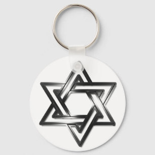 Porte-clés Étoile juive de David Shines