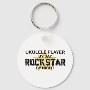 Porte-clés Etoile rocheuse d'Ukulele par nuit