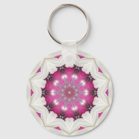 Porte-clés Étoile rose raffinée (Recto)