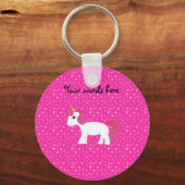 Porte-clés étoile rose Unicorne (Recto)