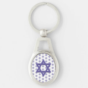 Porte-clés Étoile violette de David sans Seamless