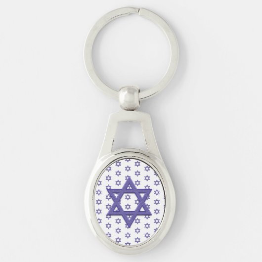 Porte-clés Étoile violette de David sans Seamless (Devant)