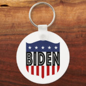 Porte-clés étoiles BIDEN et rayures (Recto)