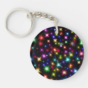 Porte-clés Étoiles colorées Feu d'artifice Design-27317