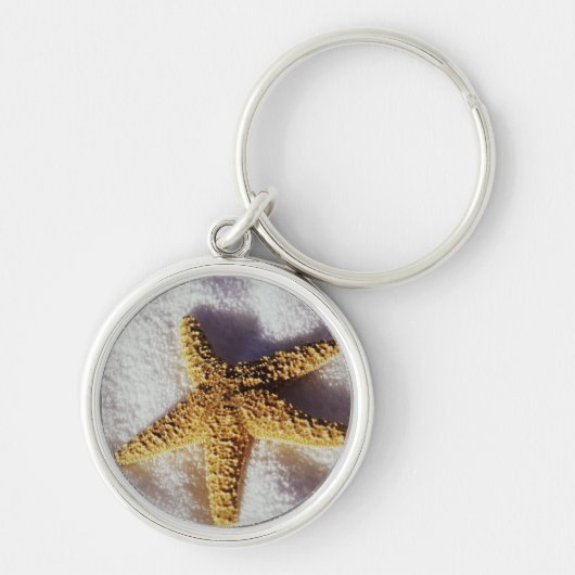 Porte-clés Étoiles de mer sur une serviette (Devant)