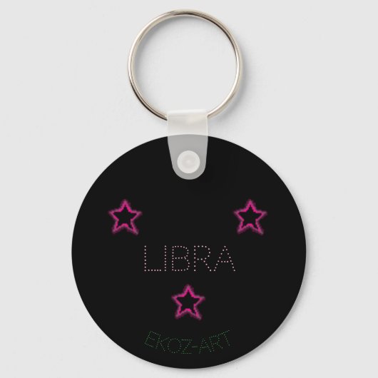 Porte-clés Étoiles LIBRA (Verso)