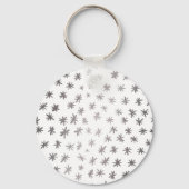 Porte-clés étoiles métalliques - argent (Recto)