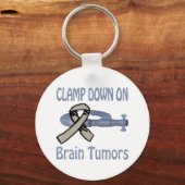Porte-clés Étouffer le Porte - clé de tumeurs cérébrales (Recto)