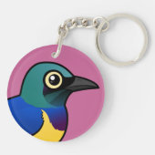 Porte-clés Étourneau D'or-breasted de Birdorable (Dos)