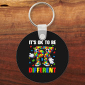 Porte-clés Être différent 67 six sept puzzle autisme (Recto)