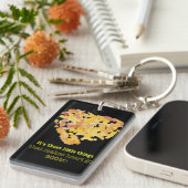 Porte-clés Être en amour citation : Ce sont ces petites chose (Devant droit)