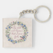 Porte-clés Être encore et savoir - Psaume 46:10 (Dos)