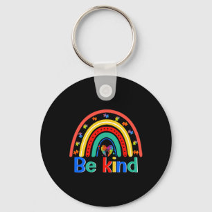 Porte-clés Être gentil Arc-en-ciel Kindness Inspiration Autis