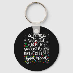 Porte-clés Etre Lié À Moi Drôle Noël Famille Xmas Pa