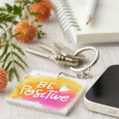 Porte-clés Être positif (Devant Droit)