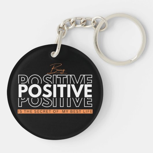 Porte-clés Être positif (Dos)