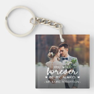 Porte-clés Etre toujours ma photo de mariage toujours valenti